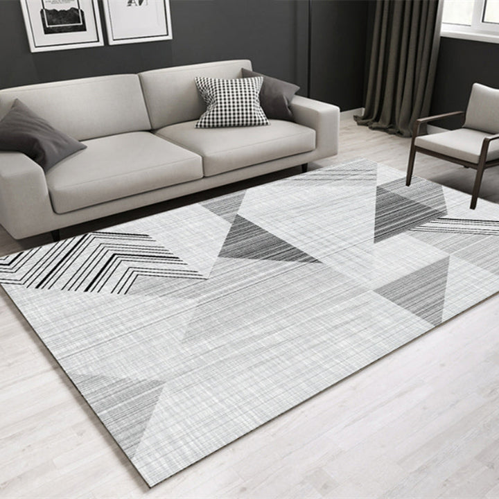 Lisslune | Southwestern geometric printed carpet Multicolor cotton blend area runner non-slip easy-care indoor rug for living room