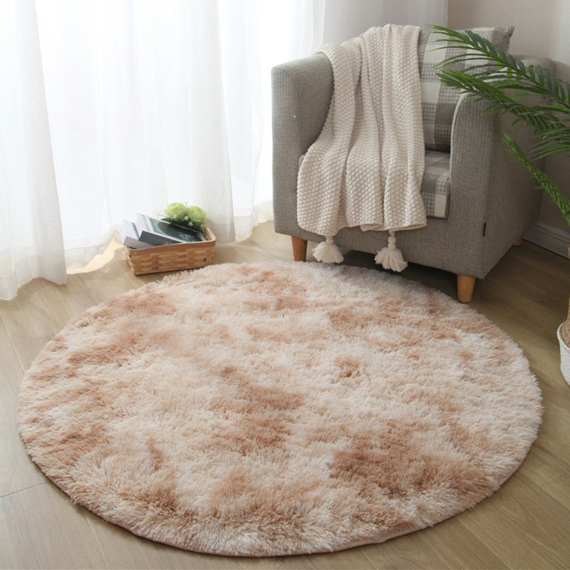 Lisslune | New item Solid Color Rug Multicolored Fluffy Rug Non-Slip Backing Pet-Friendly Stain-Resistant Rug for Bedroom