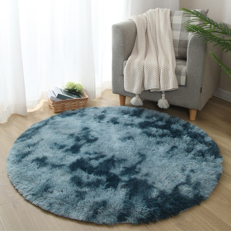 Lisslune | New item Solid Color Rug Multicolored Fluffy Rug Non-Slip Backing Pet-Friendly Stain-Resistant Rug for Bedroom