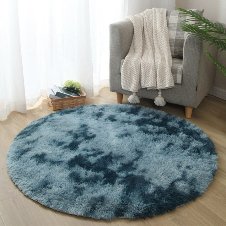 Lisslune | New item Solid Color Rug Multicolored Fluffy Rug Non-Slip Backing Pet-Friendly Stain-Resistant Rug for Bedroom