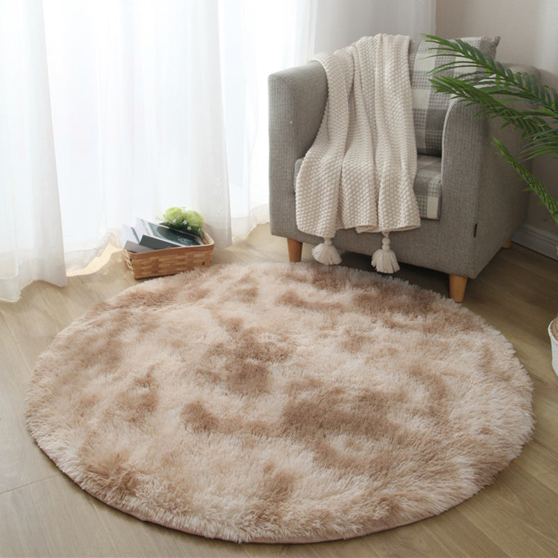Lisslune | New item Solid Color Rug Multicolored Fluffy Rug Non-Slip Backing Pet-Friendly Stain-Resistant Rug for Bedroom