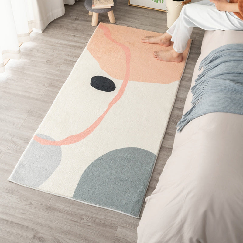 Lisslune | Western Room Carpet Multicolor Color Block Carpet Cotton Blend Pet Friendly Easy Care Washable Indoor Carpet