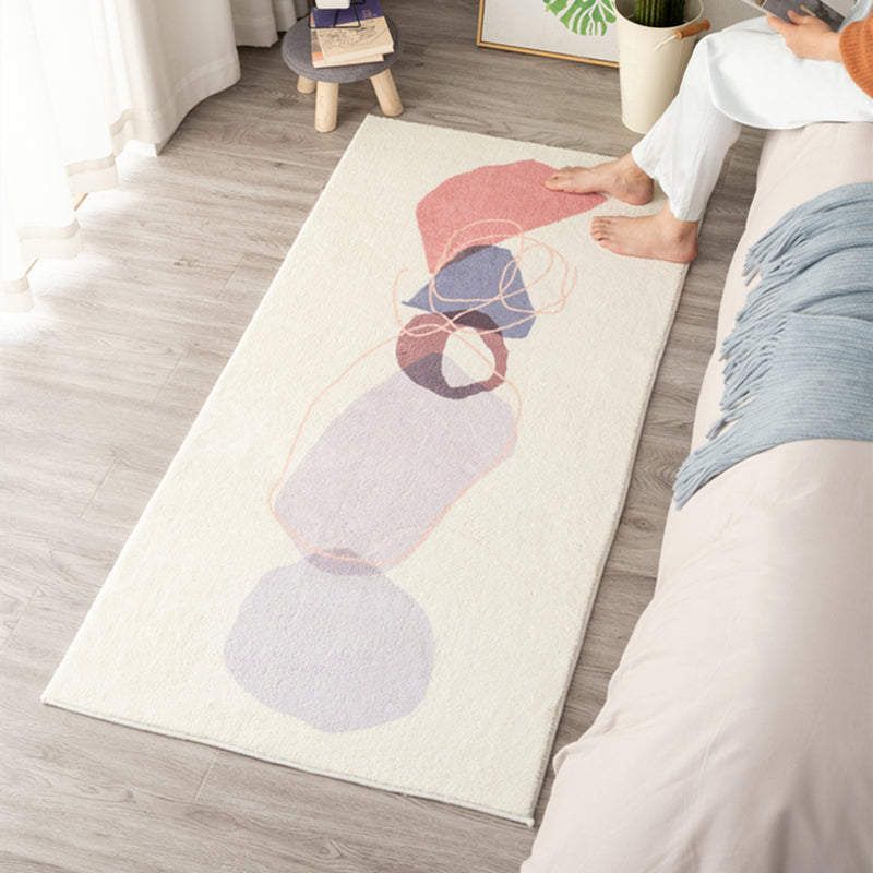 Lisslune | Western Room Carpet Multicolor Color Block Carpet Cotton Blend Pet Friendly Easy Care Washable Indoor Carpet
