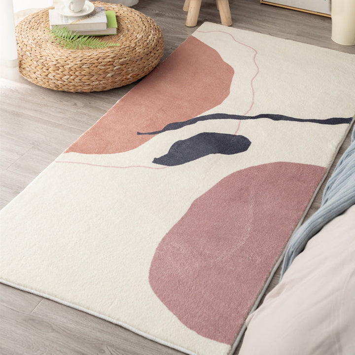 Lisslune | Western Room Carpet Multicolor Color Block Carpet Cotton Blend Pet Friendly Easy Care Washable Indoor Carpet