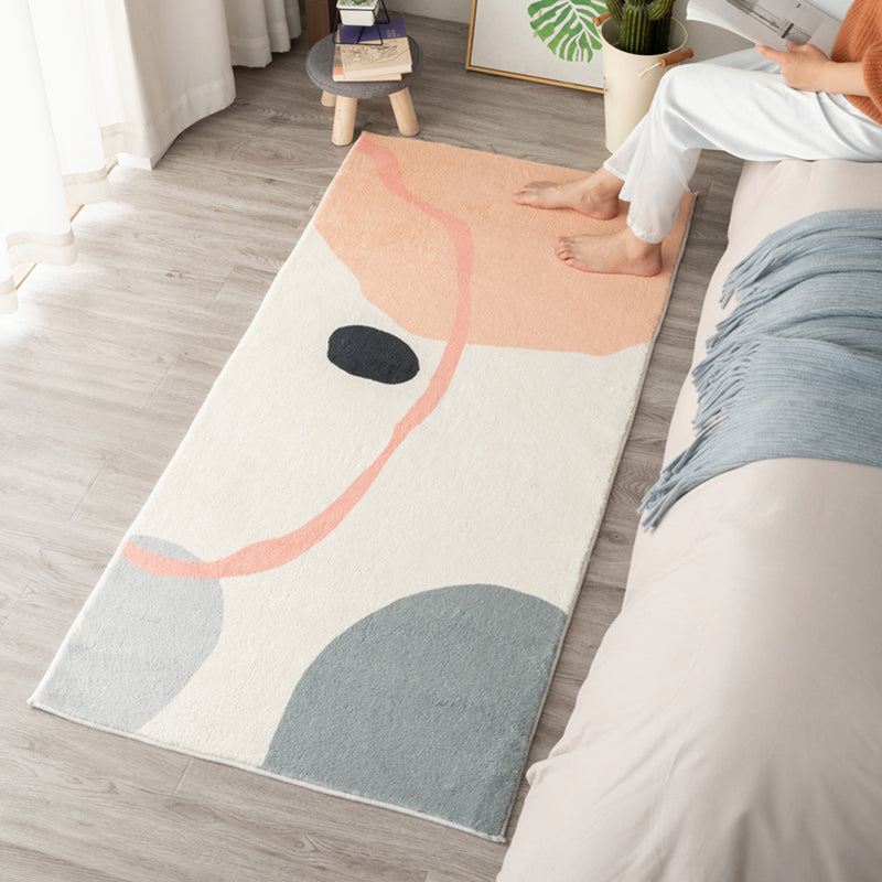 Lisslune | Western Room Carpet Multicolor Color Block Carpet Cotton Blend Pet Friendly Easy Care Washable Indoor Carpet