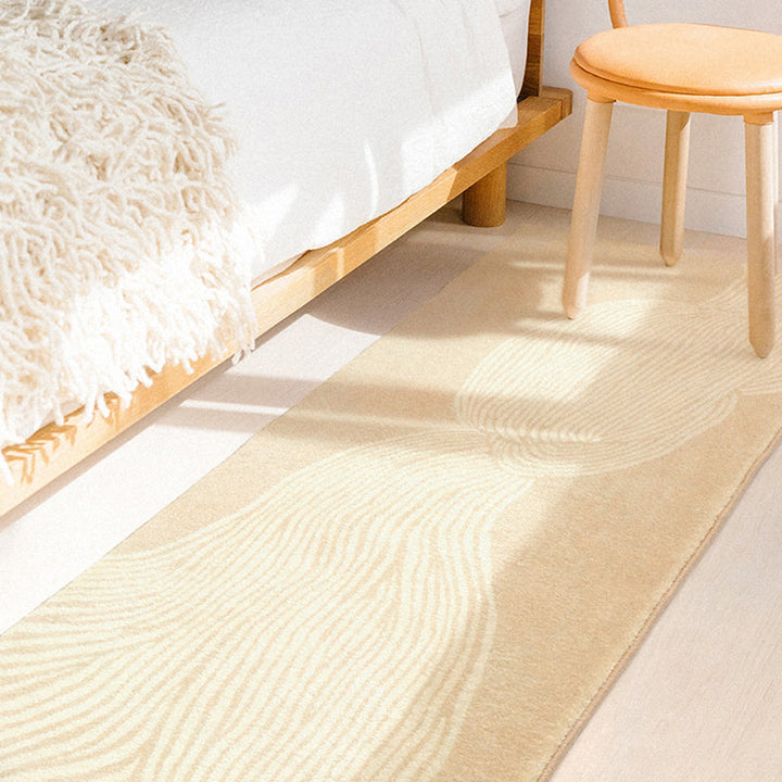 Lisslune | Simplicity Striped Printed Rug Multi-Color Superfiber Area Rug Non-Slip Stain-Resistant Easy Care Indoor Rug for Home