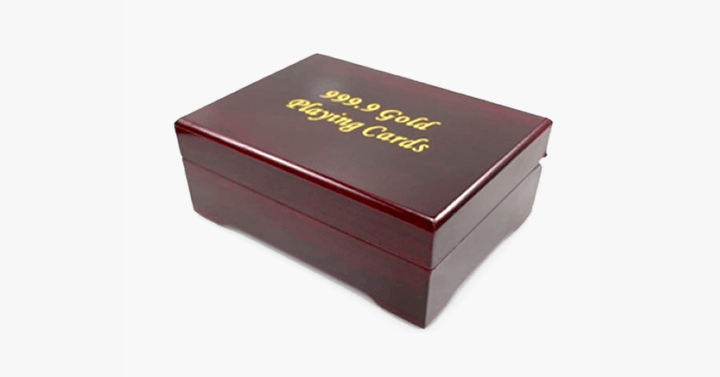 Lisslune | 24K gold-plated playing cards with optional case