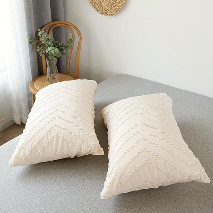 Lisslune | Chevron Plush Quilt Cover | 3pcs Set