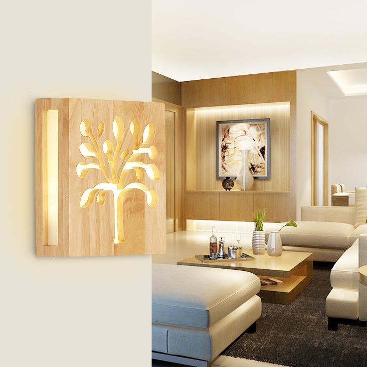 Lisslune | Wall lamp - WoodGlow - Elegant LED - Essence of life indoors outdoors