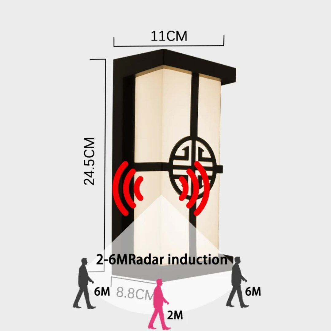 Lisslune | LumeRadar – Modern LED Outdoor Wall Light with IP65 Waterproof & Motion Radar Sensor