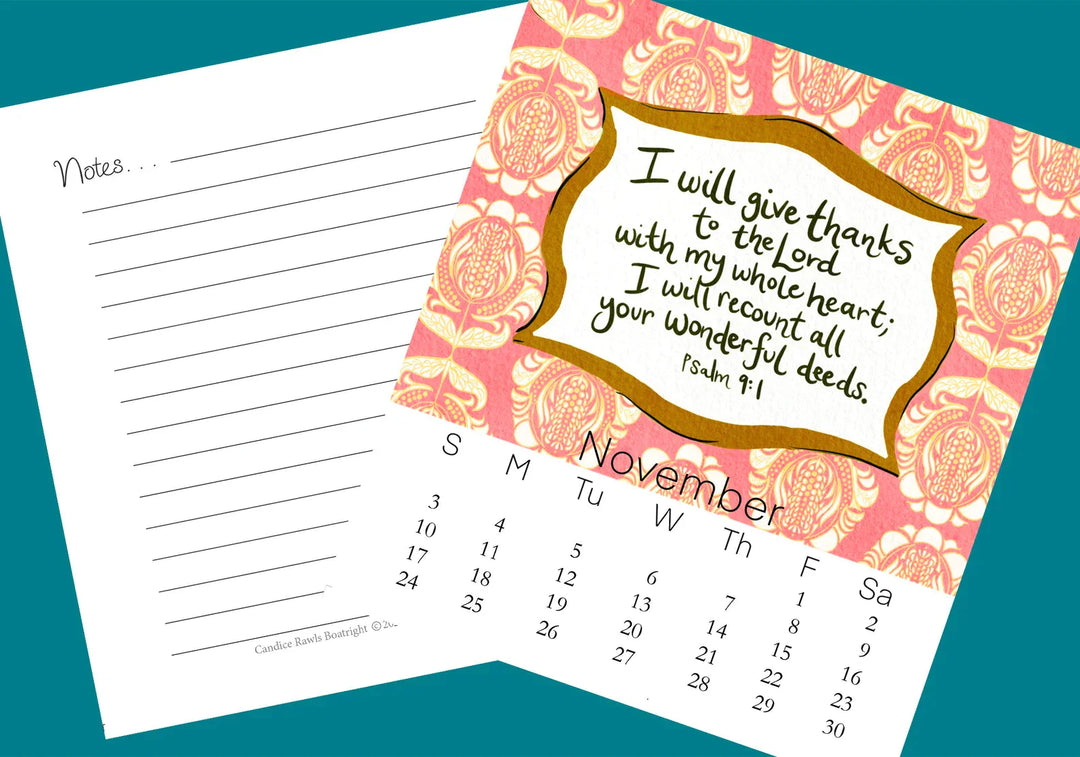 Lisslune | There is a season for everything 2024 calendar