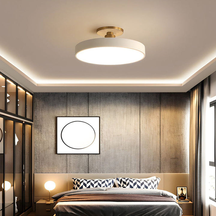 Lisslune | Modern LED Semi Flush Mount Ceiling Light | Energy-Saving. Durable Design for Hallway. Dining Room & Living Room