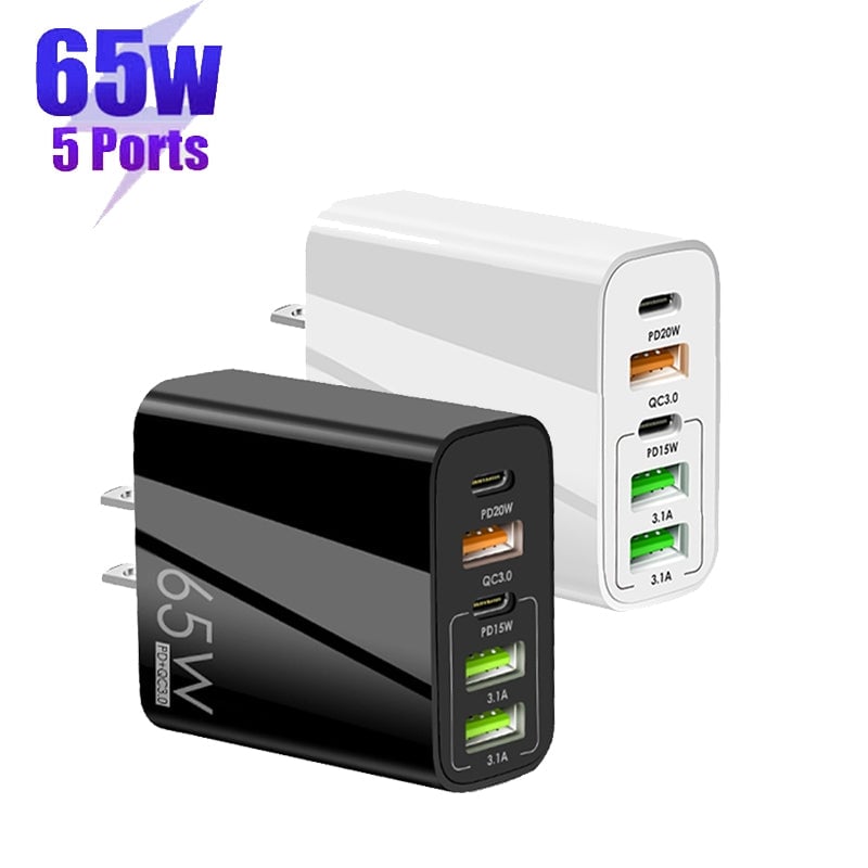 Lisslune | Multi-Port-Adapter 65W Fast Charger - US Standard