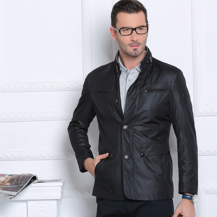 Men's Lightweight Casual Jacket with Zip Pocket Lisslune