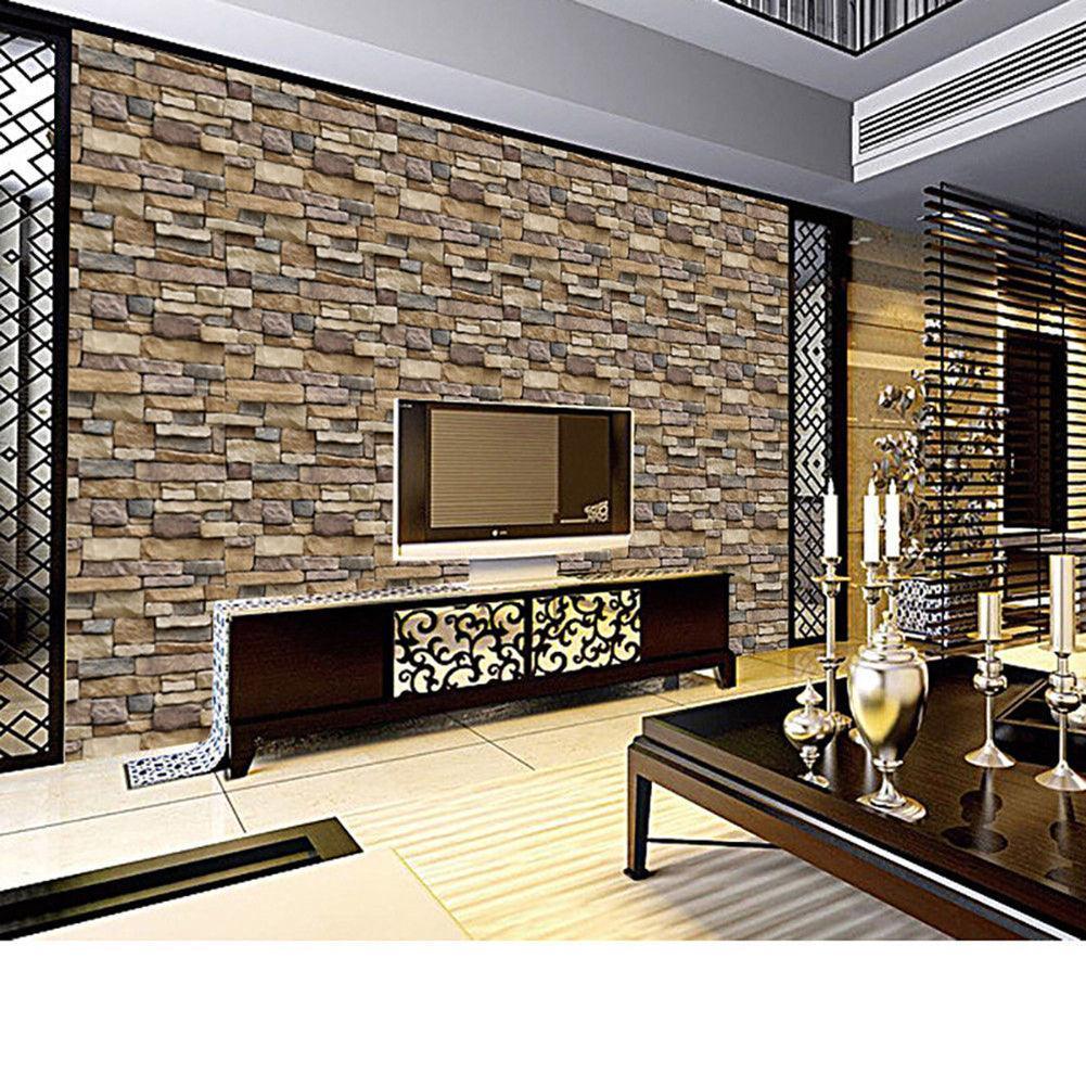 Lisslune | Vintage Brick 3D Self-Adhesive Wallpaper Decal for Home Makeover