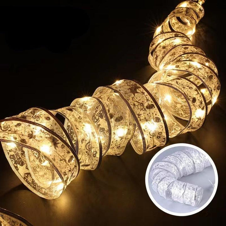 Lisslune | Magical Silk Ribbon Fairy Lights: Light Up Your Christmas Wonderland