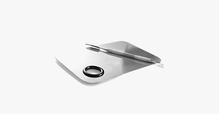 Lisslune | Beautiful stainless steel mixing palette with spatula tool