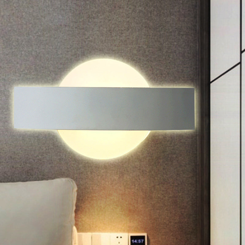 Skørter | Living Room Slim Panel Wall Lamp Acrylic Modern Style White LED Wall Lamp