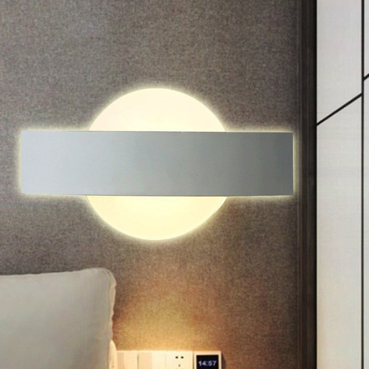 Skørter | Living Room Slim Panel Wall Lamp Acrylic Modern Style White LED Wall Lamp