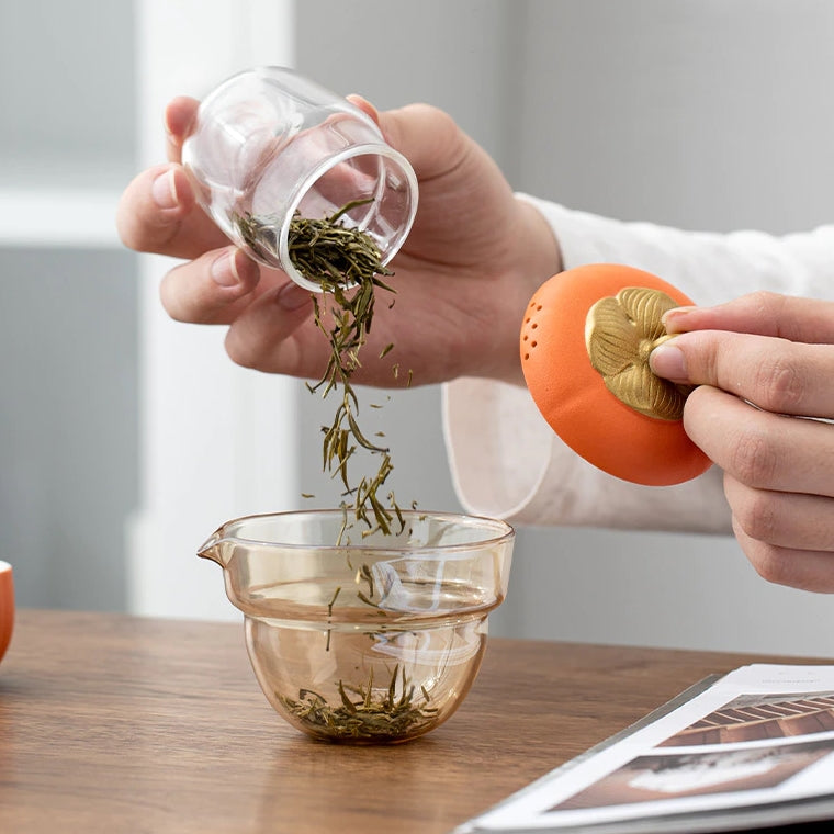 Lisslune | Mini Pumpkin Ceramic Teapot Set