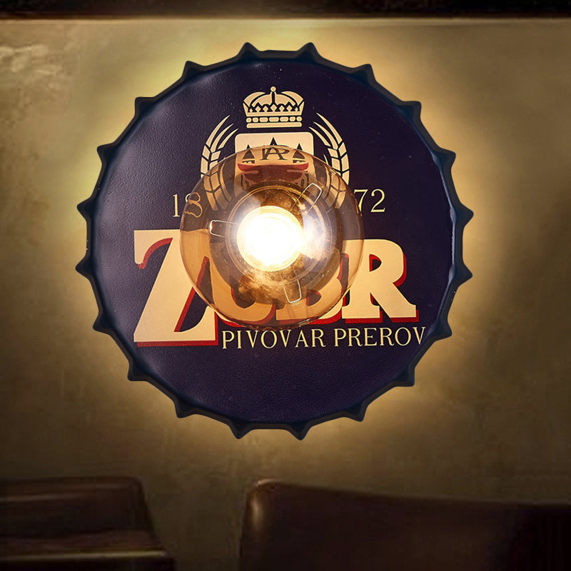 Skørter | Antique Style LED Wall Light Bottle Cap Shape Metal Wall Light for Restaurant Bar