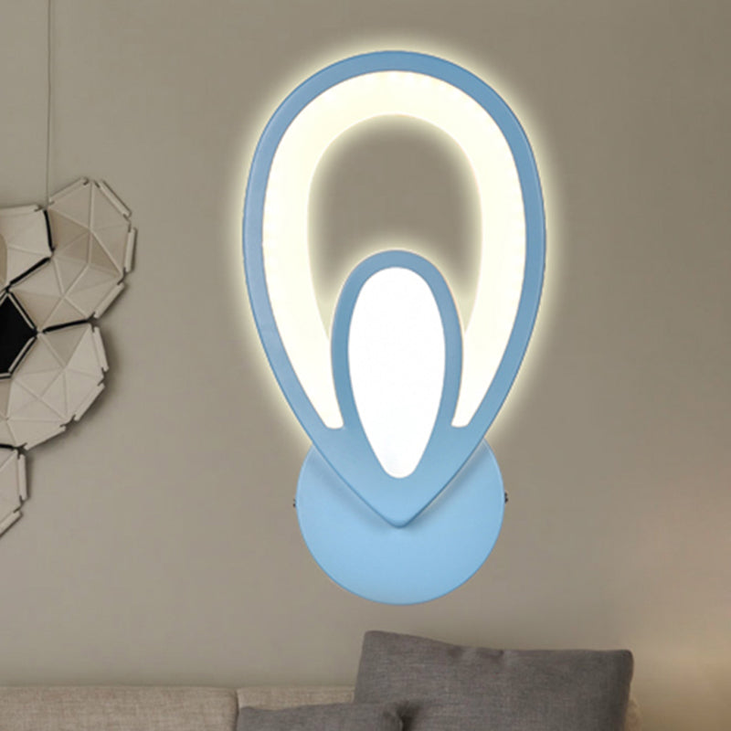 Skørter | Children's Room Stair Wall Light Acrylic Metal Cartoons Wall Lamp with Candy Color