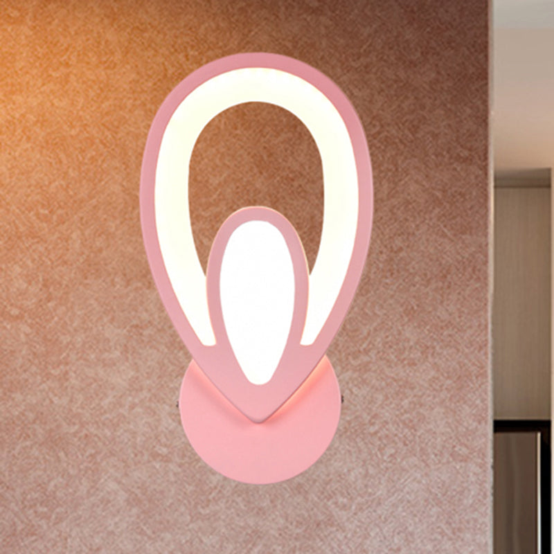 Skørter | Children's Room Stair Wall Light Acrylic Metal Cartoons Wall Lamp with Candy Color