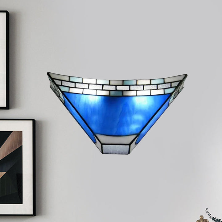 Skørter | Tiffany Wall Light with Stained Glass Shade Indoor Wall Sconces Light for Living Room