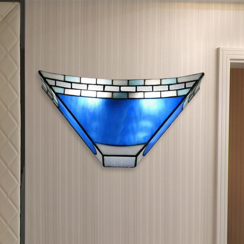 Skørter | Tiffany Wall Light with Stained Glass Shade Indoor Wall Sconces Light for Living Room