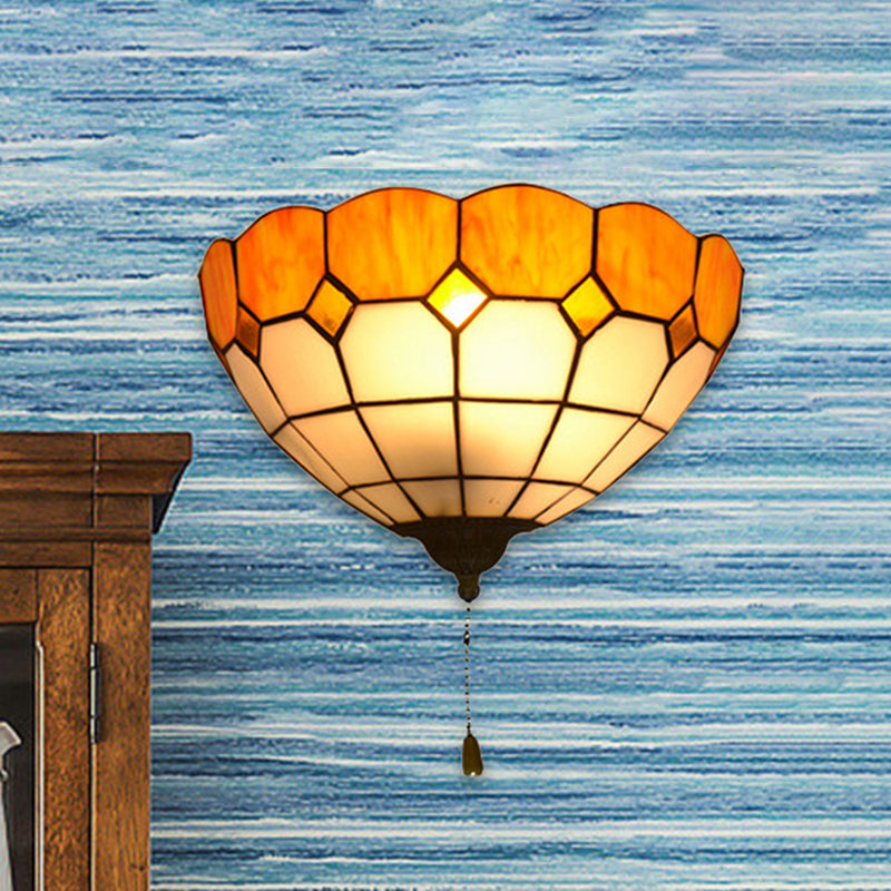 Skørter | Tiffany Wall Light with Pull Switch Outdoor Lighting 1 Light Wall Lighting