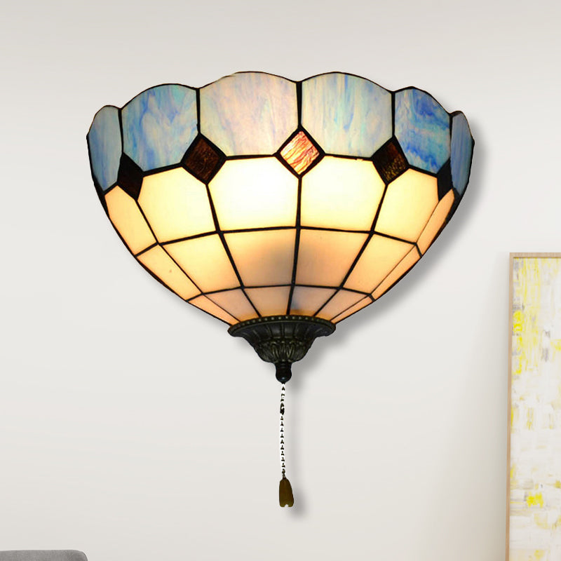 Skørter | Tiffany Wall Light with Pull Switch Outdoor Lighting 1 Light Wall Lighting