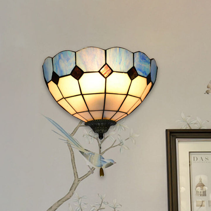 Skørter | Tiffany Wall Light with Pull Switch Outdoor Lighting 1 Light Wall Lighting