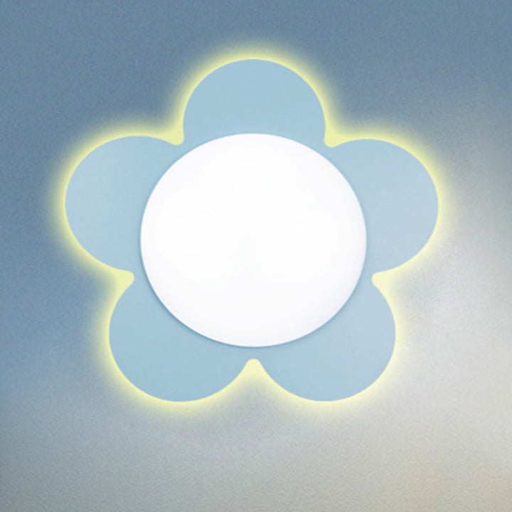 Skørter | Bright Colored Floral Wall Light Modern Stylish Acrylic LED Wall Lamp for Kindergarten