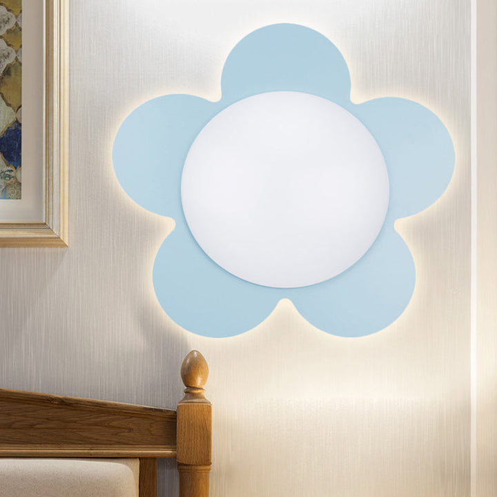 Skørter | Bright Colored Floral Wall Light Modern Stylish Acrylic LED Wall Lamp for Kindergarten