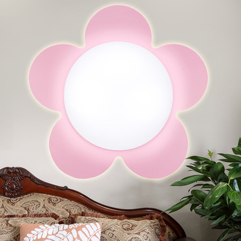 Skørter | Bright Colored Floral Wall Light Modern Stylish Acrylic LED Wall Lamp for Kindergarten