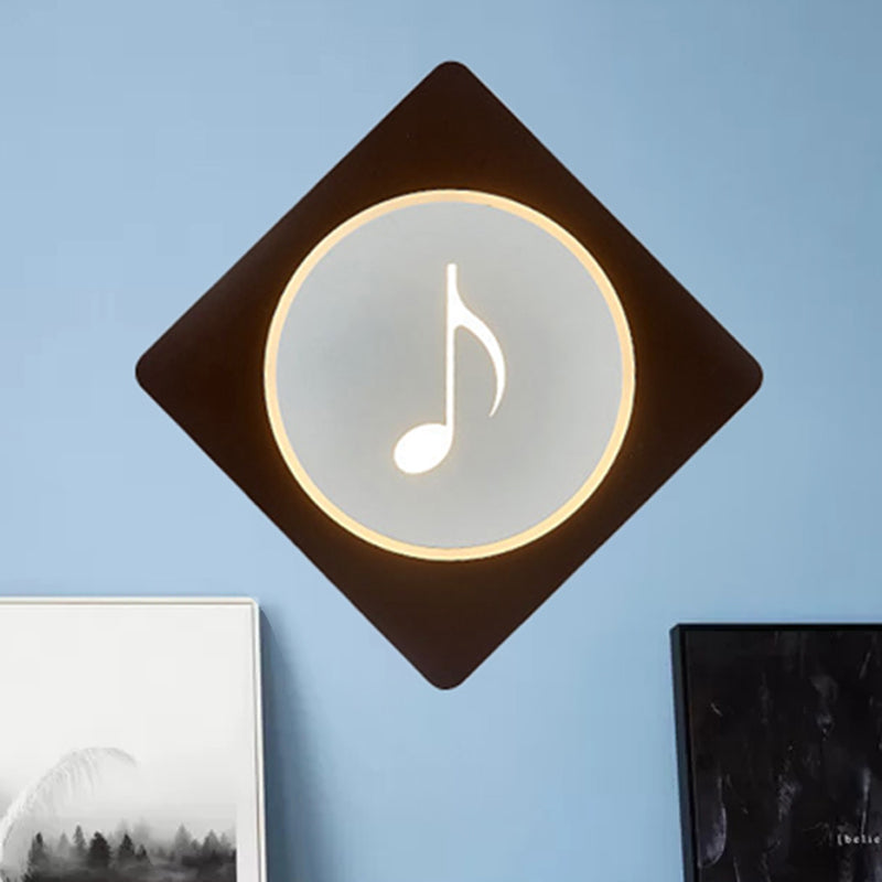 Skørter | Acrylic Rectangular LED Wall Lamp Home Office Modern Creative Wall Light in White