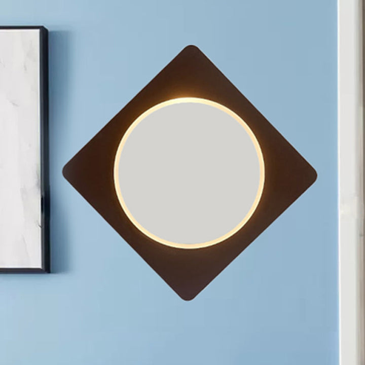 Skørter | Acrylic Rectangular LED Wall Lamp Home Office Modern Creative Wall Light in White