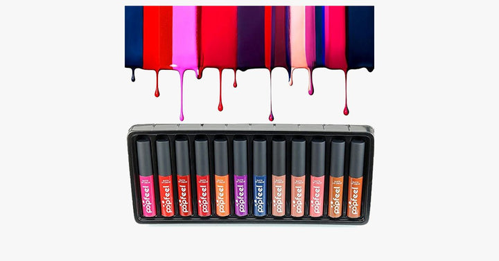 Lisslune | Eternal Velvet Matte Lipstick Set with 12 Shades – Your Everyday Look