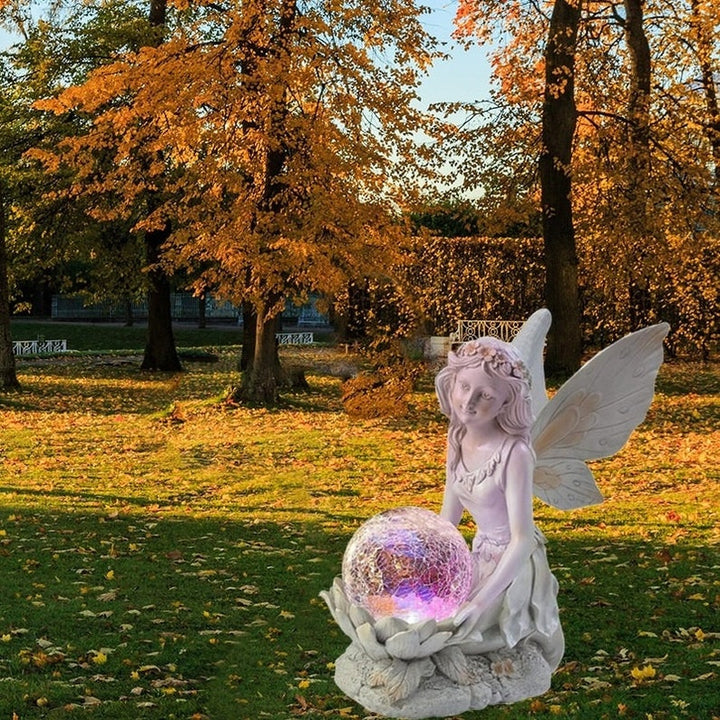 Lisslune | Home garden solar energy decoration Fairy Statue