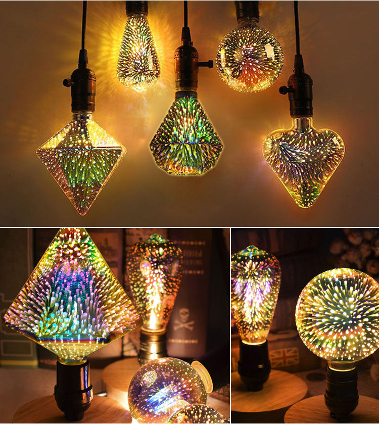 Lisslune | 3D Fireworks LED Light Bulb