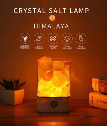Lisslune | USB Crystal Light Himalayan Salt LED Lamp