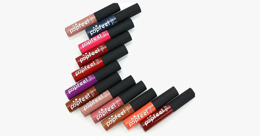 Lisslune | Eternal Velvet Matte Lipstick Set with 12 Shades – Your Everyday Look