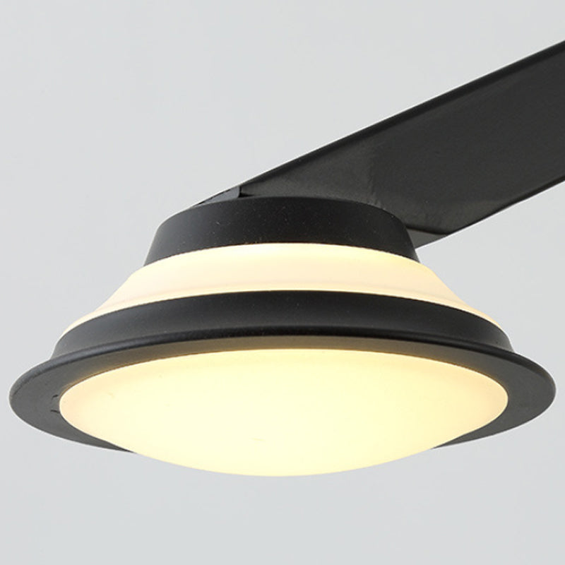 Skørter | 2 Light Wall Lamp Country V Shape Metal Wall Lamp Fixture in Black for Living Room
