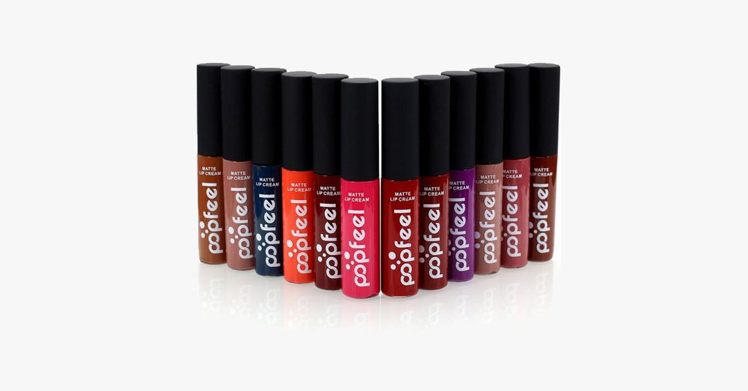 Lisslune | Eternal Velvet Matte Lipstick Set with 12 Shades – Your Everyday Look