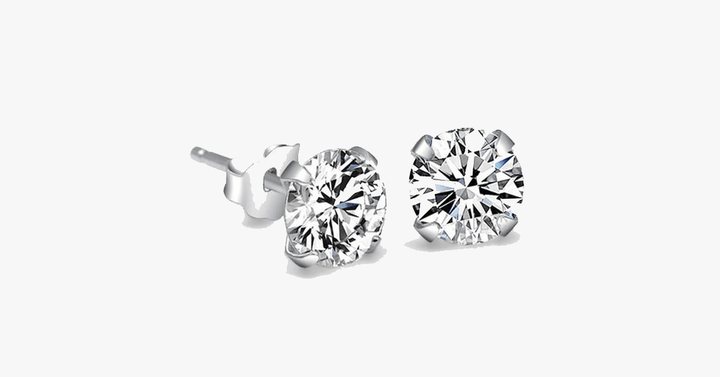 Lisslune | Crystal Stud Earrings - 4mm