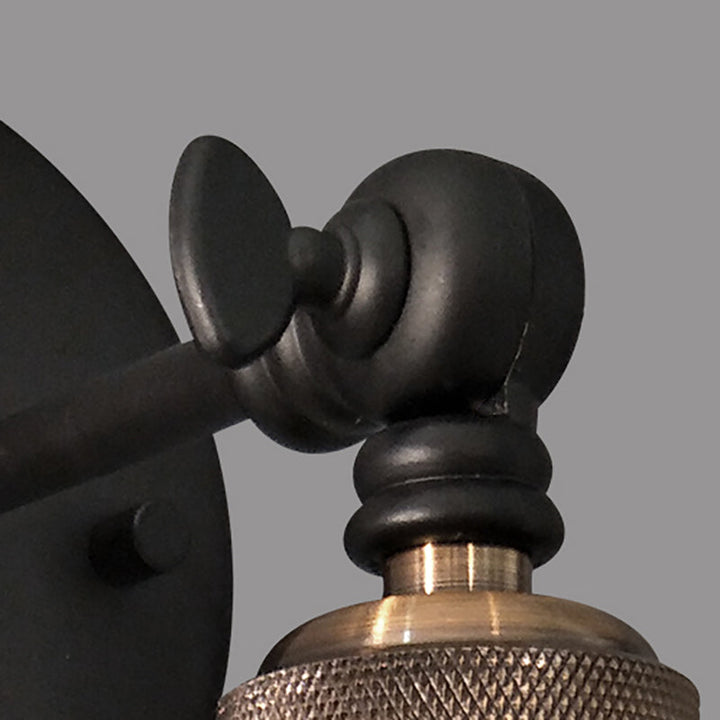 Lisslune | Dome Restaurant Wall Light Metal 1 Light Modern Style Adjustable Wall Lamp in Black