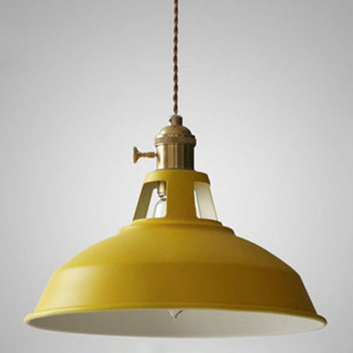 Lisslune | Industrial Retro Pendant Lamp Metal 1-Light | Vintage Pendant Lamp For Restaurant & Dining Room | E27 LED compatible