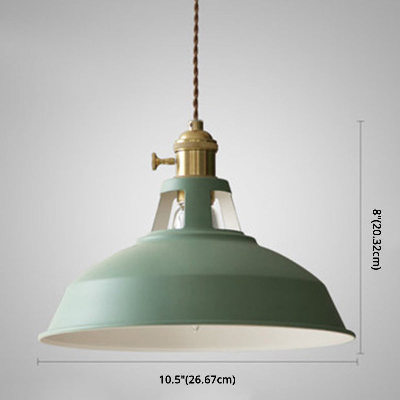 Lisslune | Industrial Retro Pendant Lamp Metal 1-Light | Vintage Pendant Lamp For Restaurant & Dining Room | E27 LED compatible