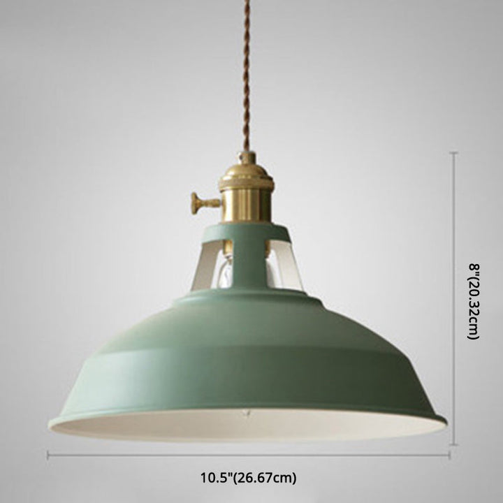 Lisslune | Industrial Retro Pendant Lamp Metal 1-Light | Vintage Pendant Lamp For Restaurant & Dining Room | E27 LED compatible
