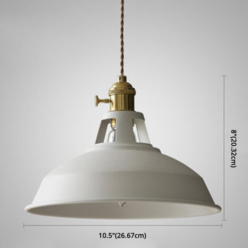 Lisslune | Industrial Retro Pendant Lamp Metal 1-Light | Vintage Pendant Lamp For Restaurant & Dining Room | E27 LED compatible